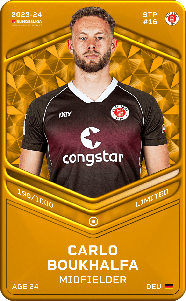 Carlo Boukhalfa 2023-24 • Limited 199/1000