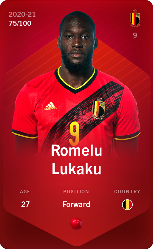 Sorare - Sorare Official - Romelu Lukaku 2020-21 • Rare 75/100 - NFT # 20442425270711337314437399434325012387513751786742964570466141669160485440229