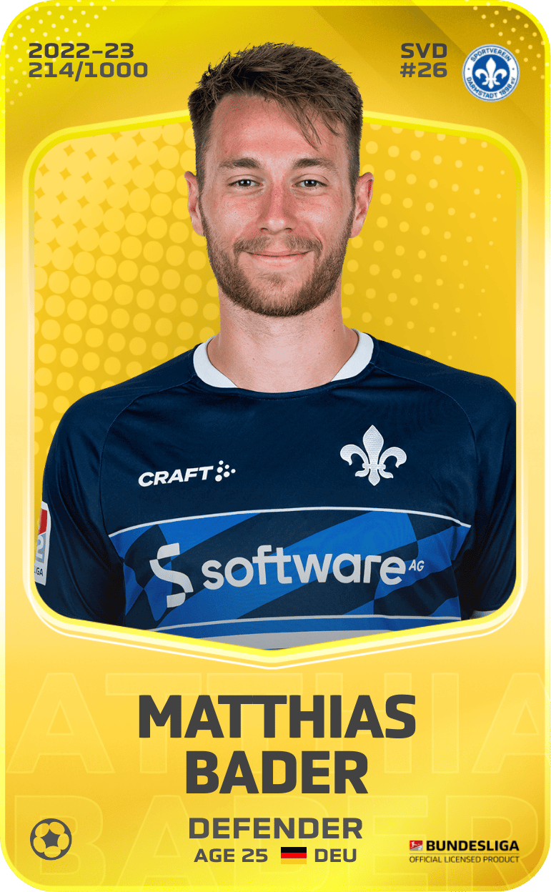 Matthias Bader 2022-23 • Limited 214/1000