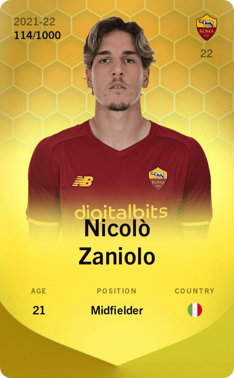 Nicolò Zaniolo 2021-22 • Limited 114/1000