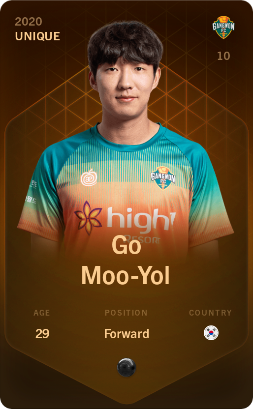 Sorare - Sorare Official - Go Moo-Yol 2020-21 • Unique - NFT # 90560514820771659162741561498526191370407966636937347240531033500872566338897