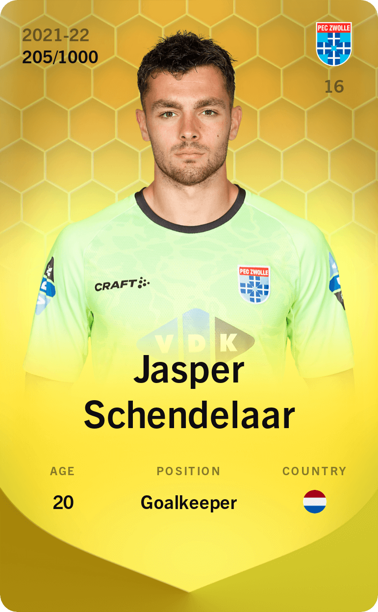 Jasper Schendelaar 2021-22 • Limited 205/1000