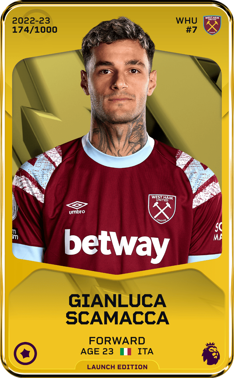 Gianluca Scamacca 2022-23 • Limited 174/1000