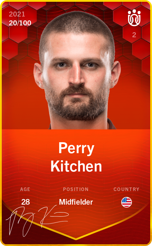 Sorare - Sorare Official - Perry Kitchen 2021-22 • Rare 20/100 - NFT # 68244423074657883889080175557911548061670006253316874862266376042439842732768