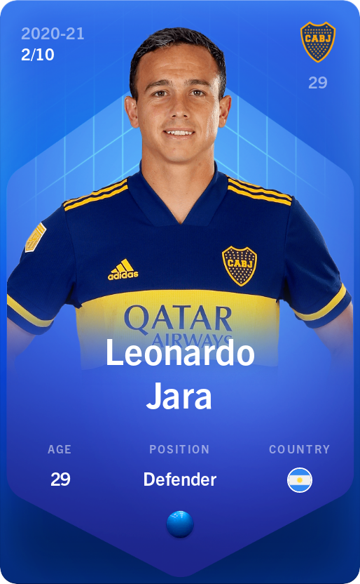 Sorare - Sorare Official - Leonardo Jara 2020-21 • Super Rare 2/10 - NFT # 70034870761106154967158444543729894289876900623247246784473659968299767178647