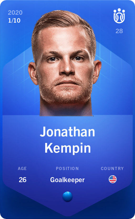 Sorare - Sorare Official - Jonathan Kempin 2020-21 • Super Rare 1/10 - NFT # 108498354040123612251592127697997940564026853355122502864212145079696438416580