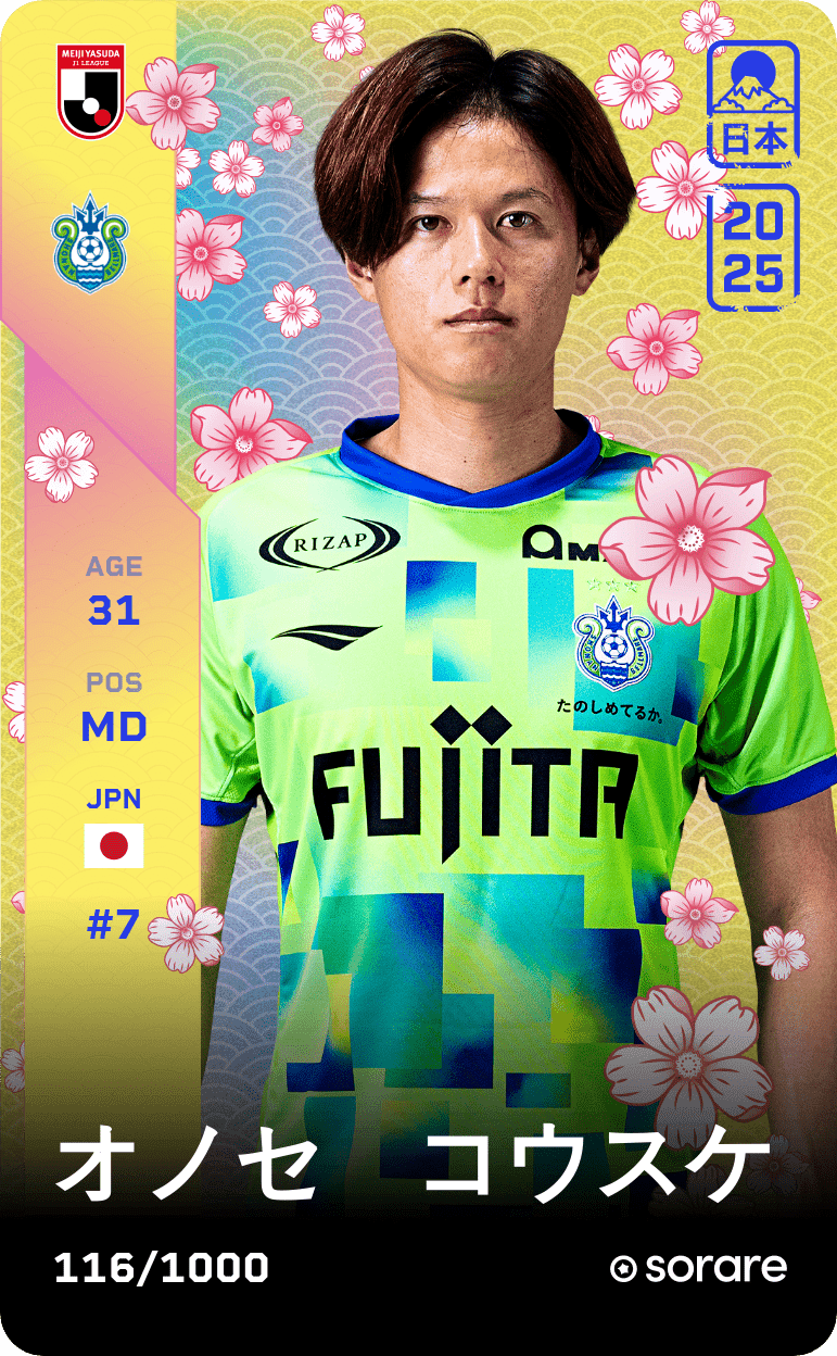 Kosuke Onose 2025-26 • Limited 116/1000