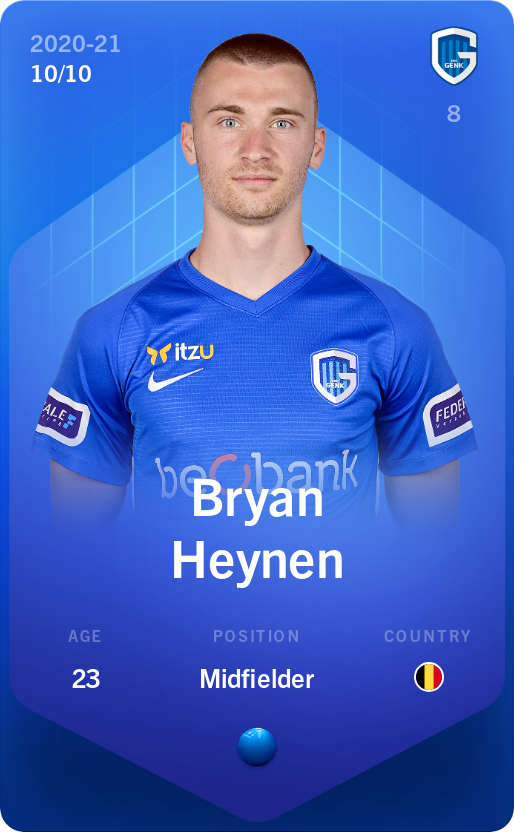 Sorare - Sorare Official - Bryan Heynen 2020-21 • Super Rare 10/10 - NFT # 41970234678921894032948153545439257158822395760611066456548674806651189749633