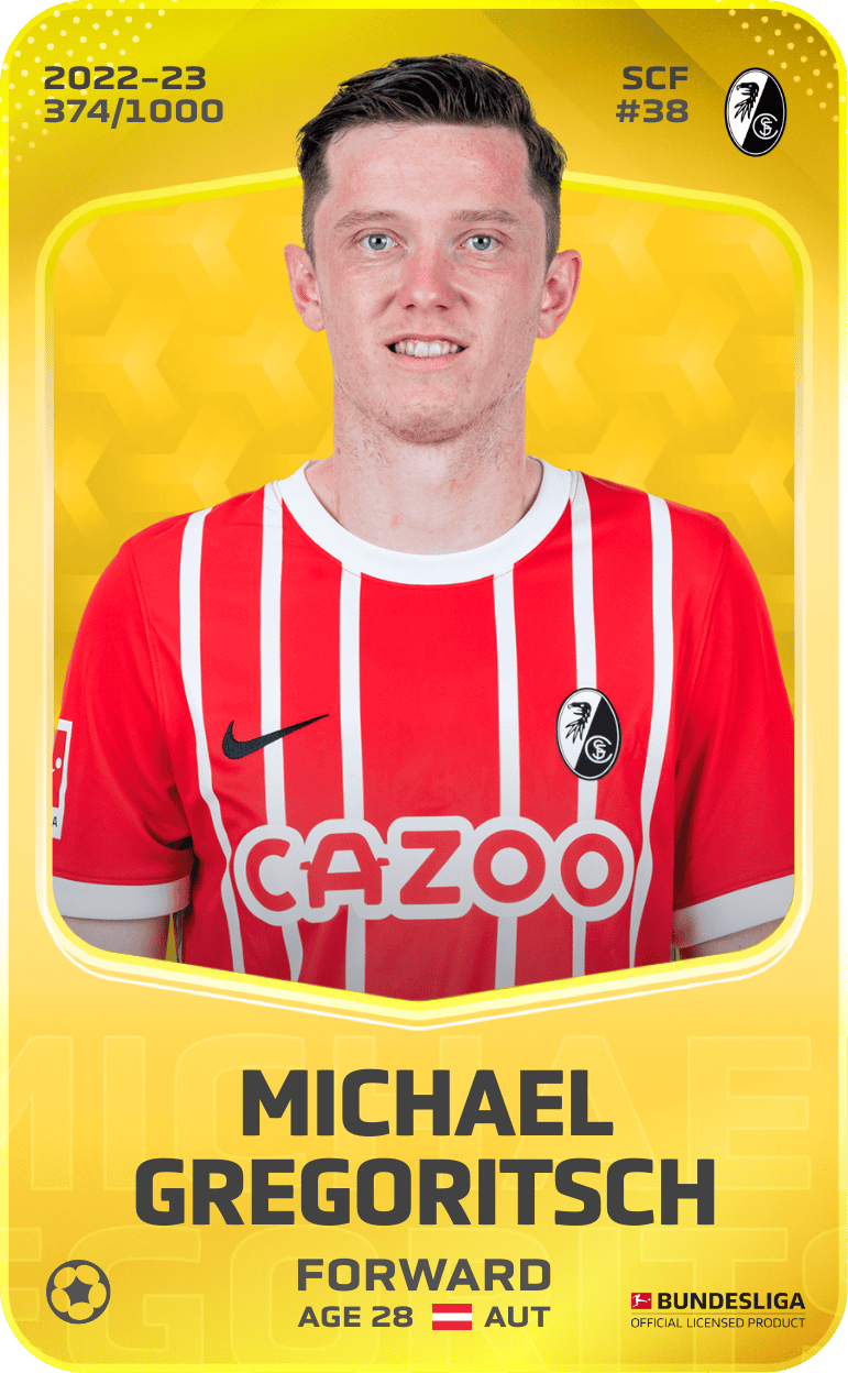 Michael Gregoritsch 2022-23 • Limited 374/1000