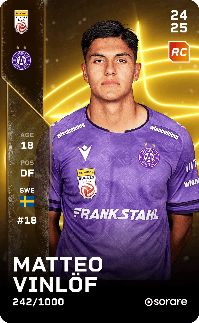 Matteo Vinlöf 2024-25 • Limited 242/1000