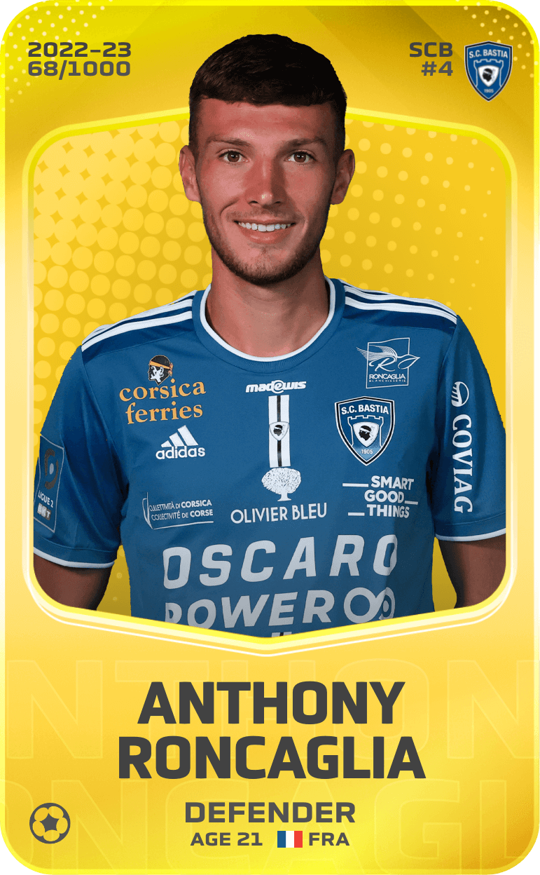Anthony Roncaglia 2022-23 • Limited 68/1000