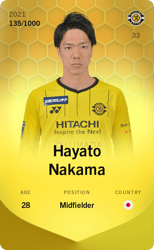 Hayato Nakama 2021-22 • Limited 135/1000