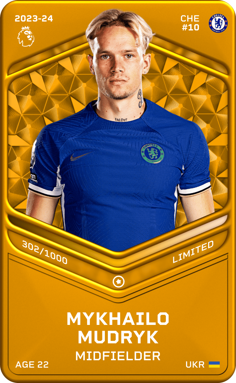 Mykhailo Mudryk 2023-24 • Limited 302/1000