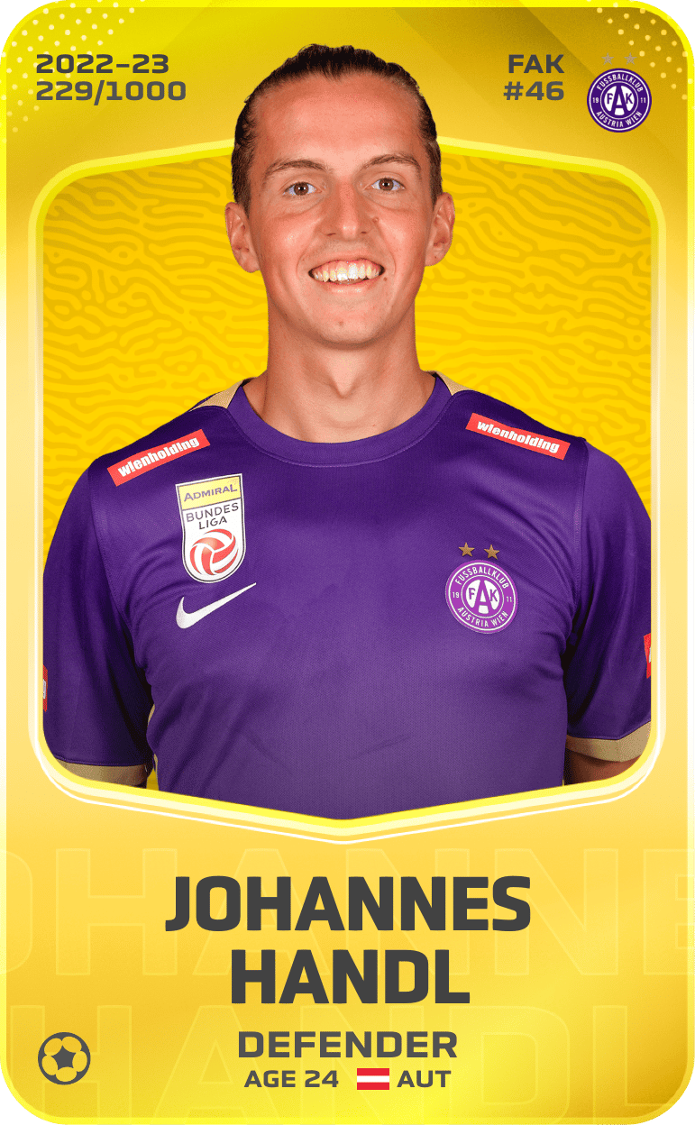 Johannes Handl 2022-23 • Limited 229/1000