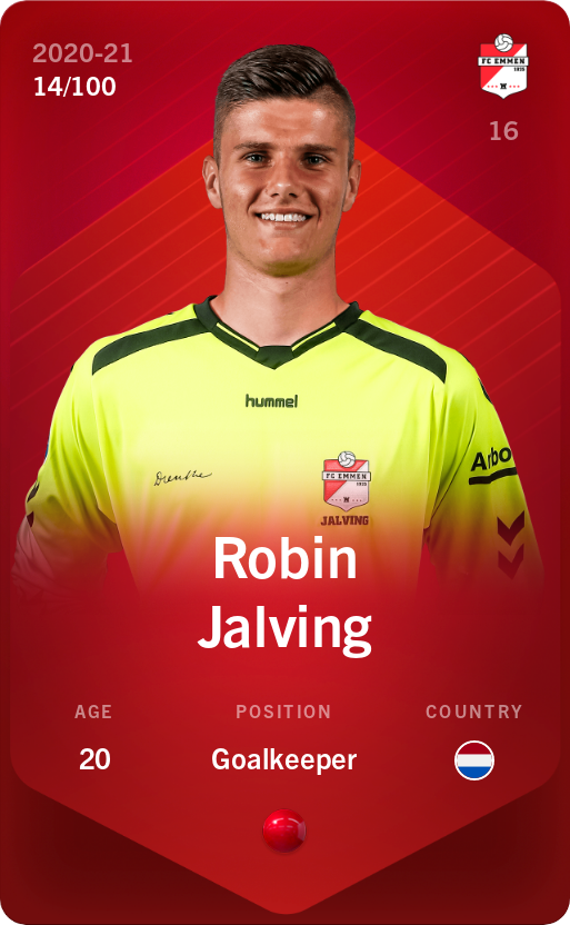 Sorare - Sorare Official - Robin Jalving 2020-21 • Rare 14/100 - NFT # 49281118705654148945718049431712825061542697529203796030994177111249341148522