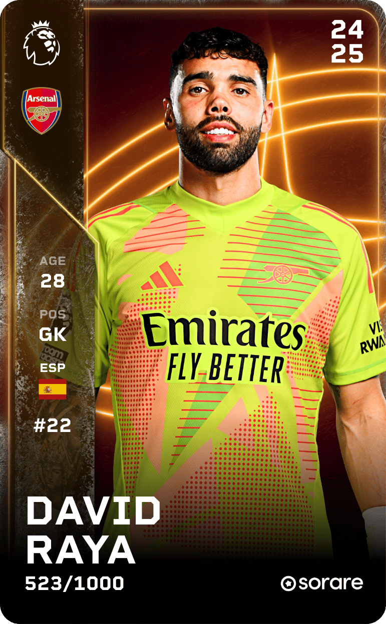 David Raya 2024-25 • Limited 523/1000