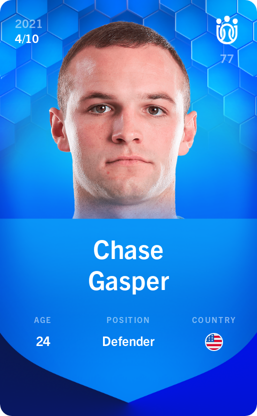Sorare - Sorare Official - Chase Gasper 2021-22 • Super Rare 4/10 - NFT # 99754673601352193340801920558558657351080651780881742452570419099260985216210