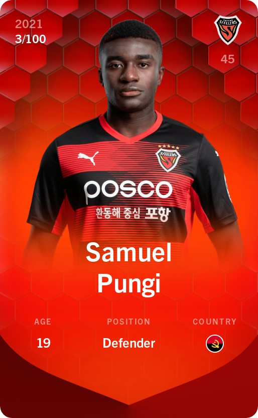 Sorare - Sorare Official - Samuel Pungi 2021-22 • Rare 3/100 - NFT # 61142780882867990802035194008555077013317834754178538394762826204587305989833