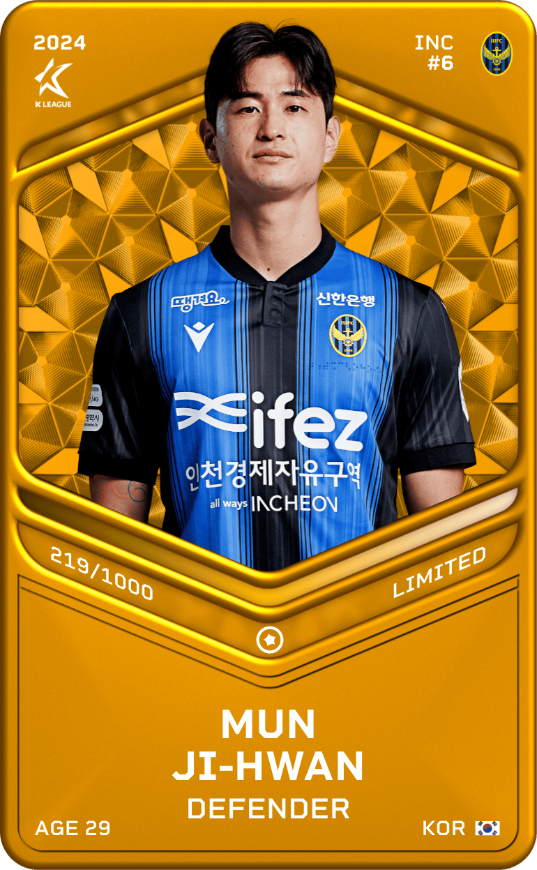 Mun Ji-Hwan 2024-25 • Limited 219/1000