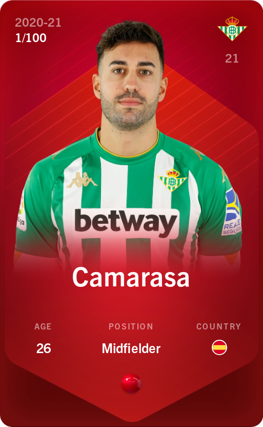 Sorare - Sorare Official - Camarasa 2020-21 • Rare 1/100 - NFT # 33678076186329729548604277774445758902625678859392074231803710455367823840072