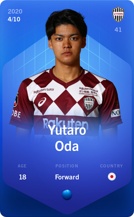 Sorare - Sorare Official - Yutaro Oda 2020-21 • Super Rare 4/10 - NFT # 99091795920086738661995625503902996964476564718825110713044232578406151967069