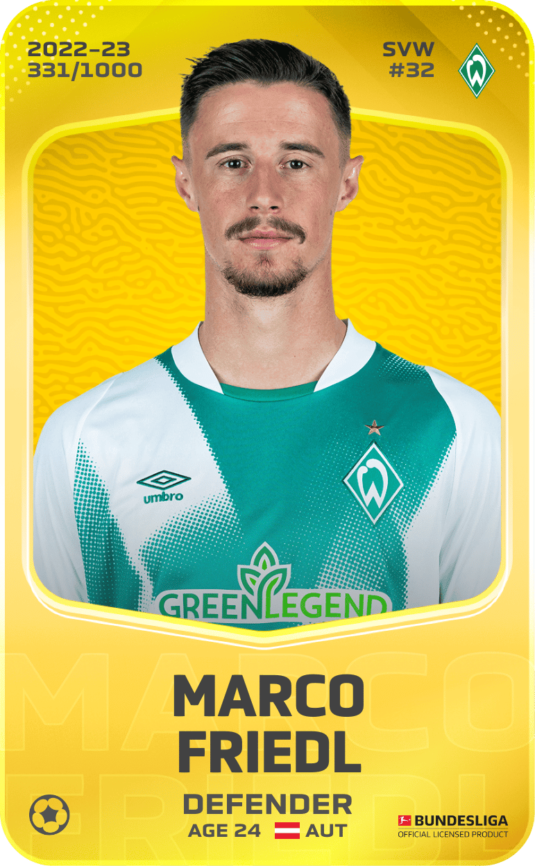 Marco Friedl 2022-23 • Limited 331/1000