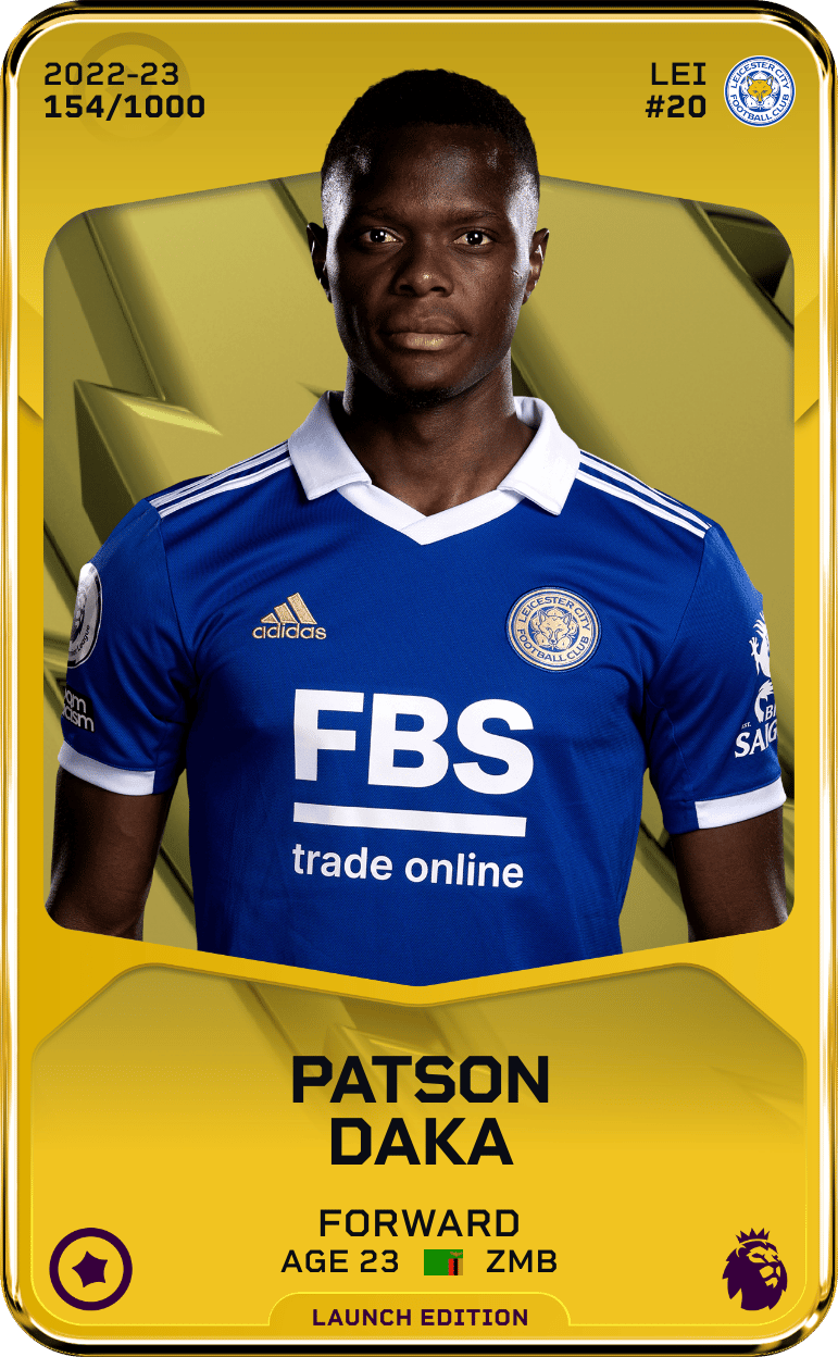 Patson Daka 2022-23 • Limited 154/1000