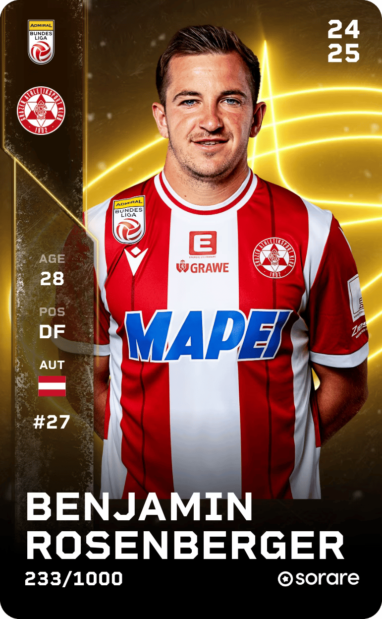 Benjamin Rosenberger 2024-25 • Limited 233/1000