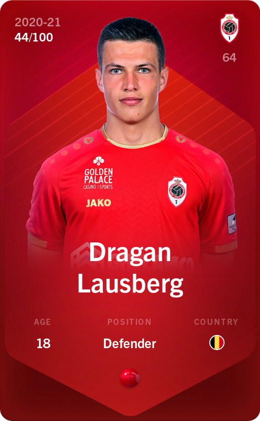 Sorare - Sorare Official - Dragan Lausberg 2020-21 • Rare 44/100 - NFT # 50297100974114428868066322259342384761014925749901859198276252208479005459364