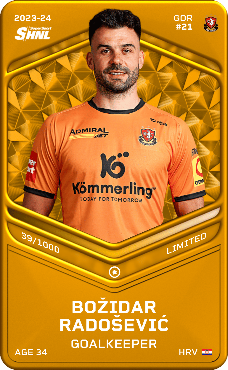 Božidar Radošević 2023-24 • Limited 39/1000