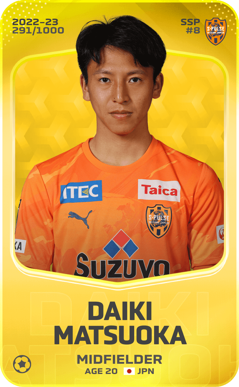 Daiki Matsuoka 2022-23 • Limited 291/1000
