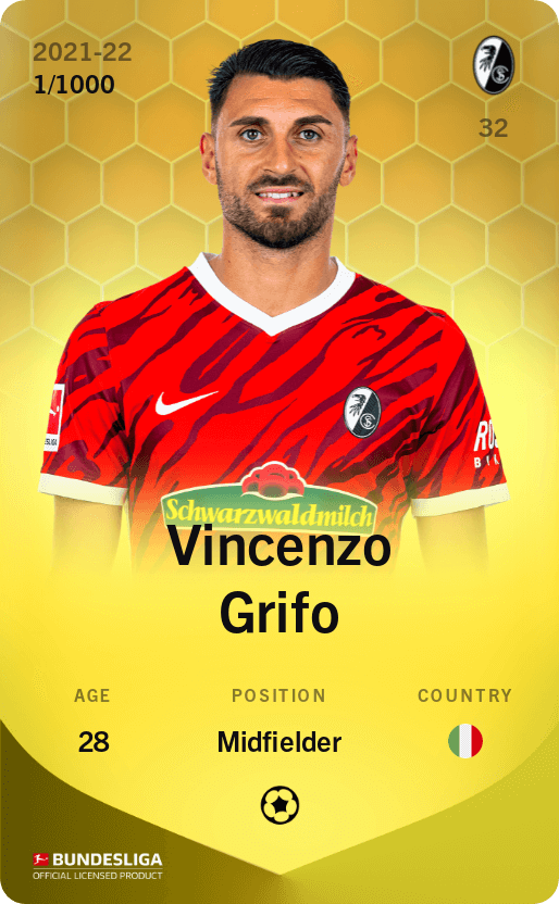 Vincenzo Grifo 2021-22 • Limited 1/1000