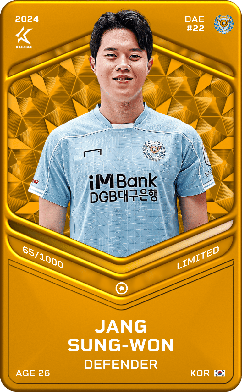 Jang Sung-Won 2024-25 • Limited 65/1000