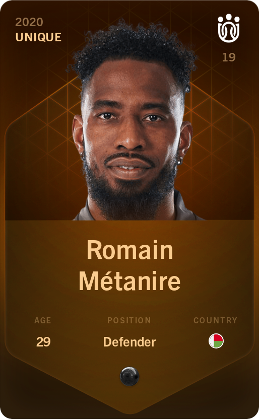 Sorare - Sorare Official - Romain Métanire 2020-21 • Unique - NFT # 36780682193909314812956390955847494821071364004588233042832573778860948233284