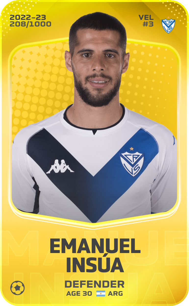 Sorare - Sorare Official - Emanuel Insúa 2022-23 • Limited 208/1000 - NFT # 56151667861012117921520743460279037865918437901406837377537630480977810373062