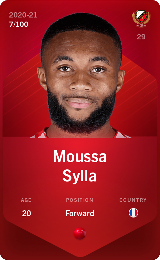 Sorare - Sorare Official - Moussa Sylla 2020-21 • Rare 7/100 - NFT # 114503513278763378469315881944249860014745889709815784102611075406296710969582