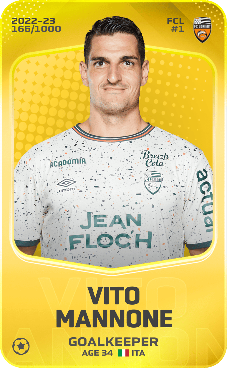 Vito Mannone 2022-23 • Limited 166/1000