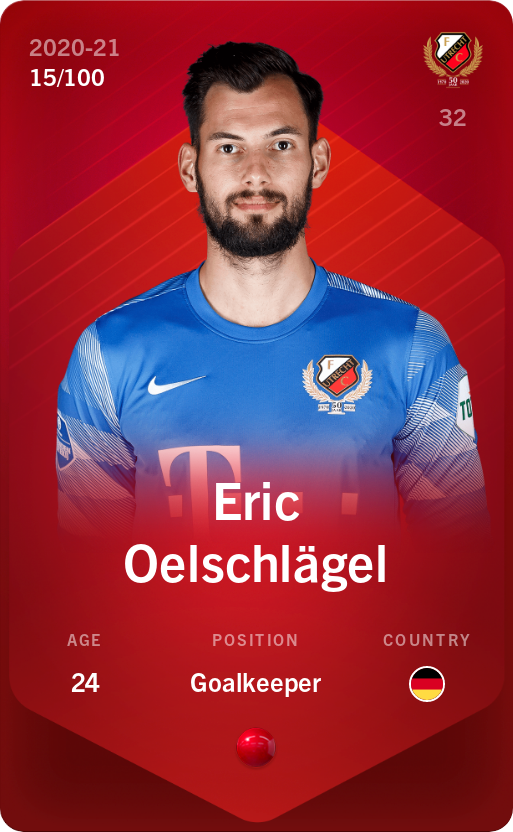 Sorare - Sorare Official - Eric Oelschlägel 2020-21 • Rare 15/100 - NFT # 50869467705335229312791652136061562903532912899318730605725556372753885698028