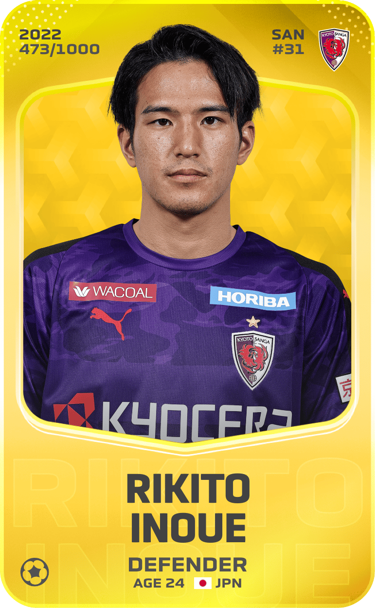 Rikito Inoue 2022-23 • Limited 473/1000