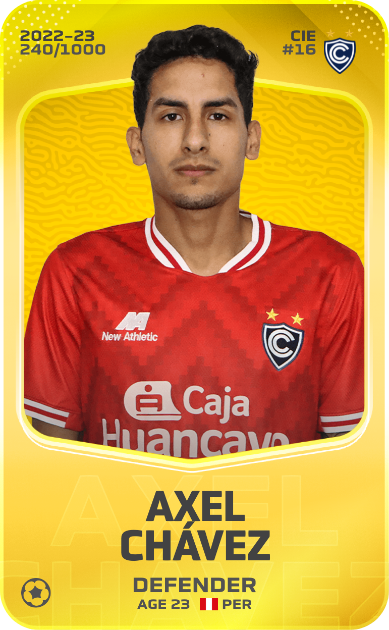 Sorare - Sorare Official - Axel Chávez 2022-23 • Limited 240/1000 - NFT # 114617607472357177965471966241182079705319902191801554692949488497996931388204