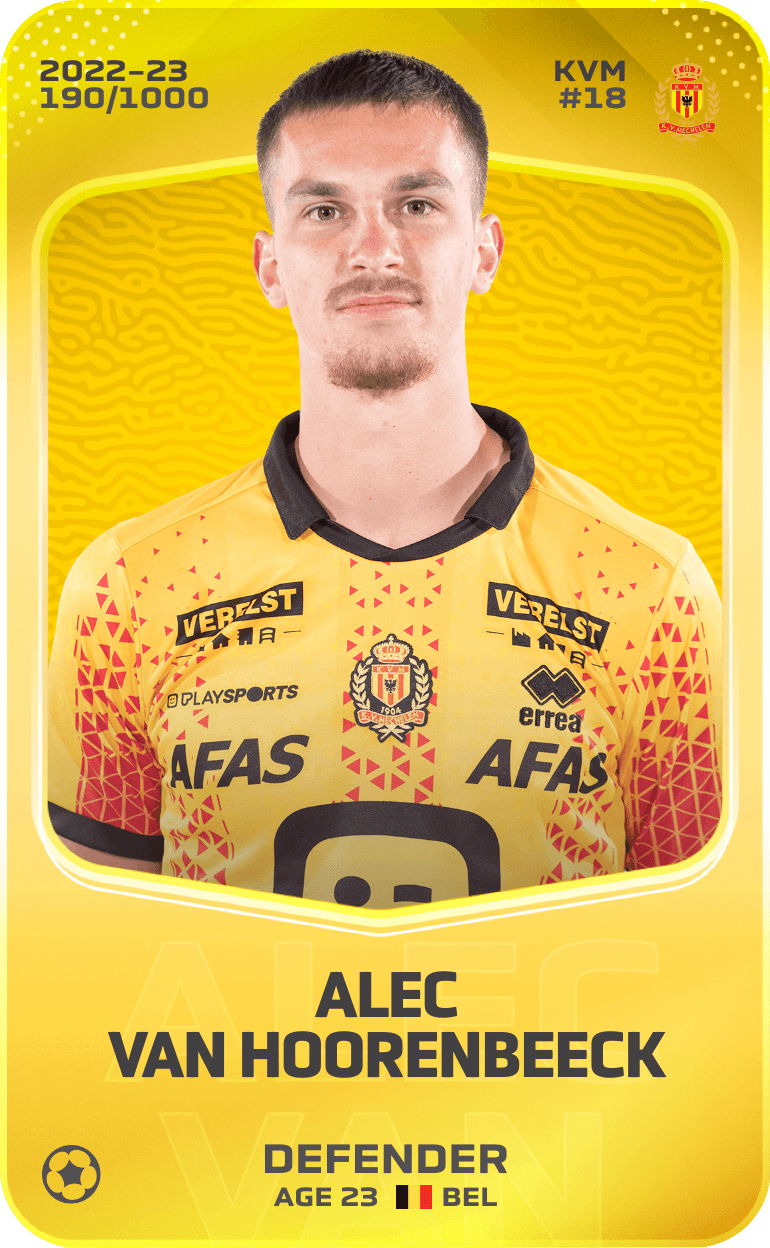 Alec Van Hoorenbeeck 2022-23 • Limited 190/1000