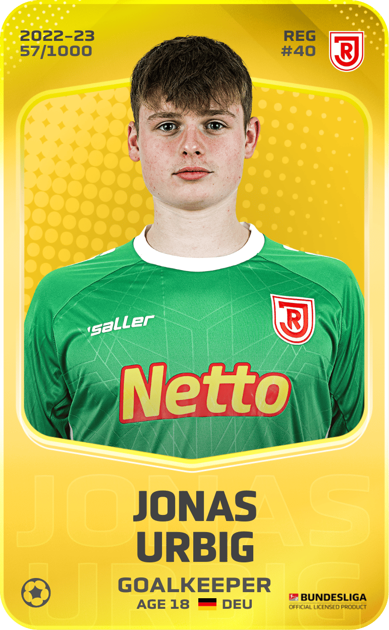 Jonas Urbig 2022-23 • Limited 57/1000