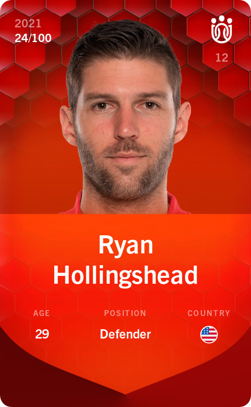 Sorare - Sorare Official - Ryan Hollingshead 2021-22 • Rare 24/100 - NFT # 8473322363716512611913318903301519899763142523590221044820368754330021909749