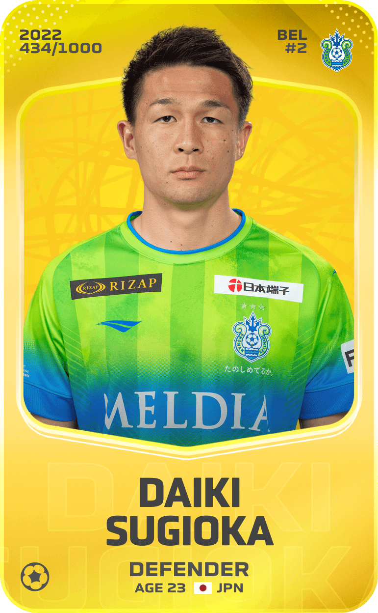 Daiki Sugioka 2022-23 • Limited 434/1000