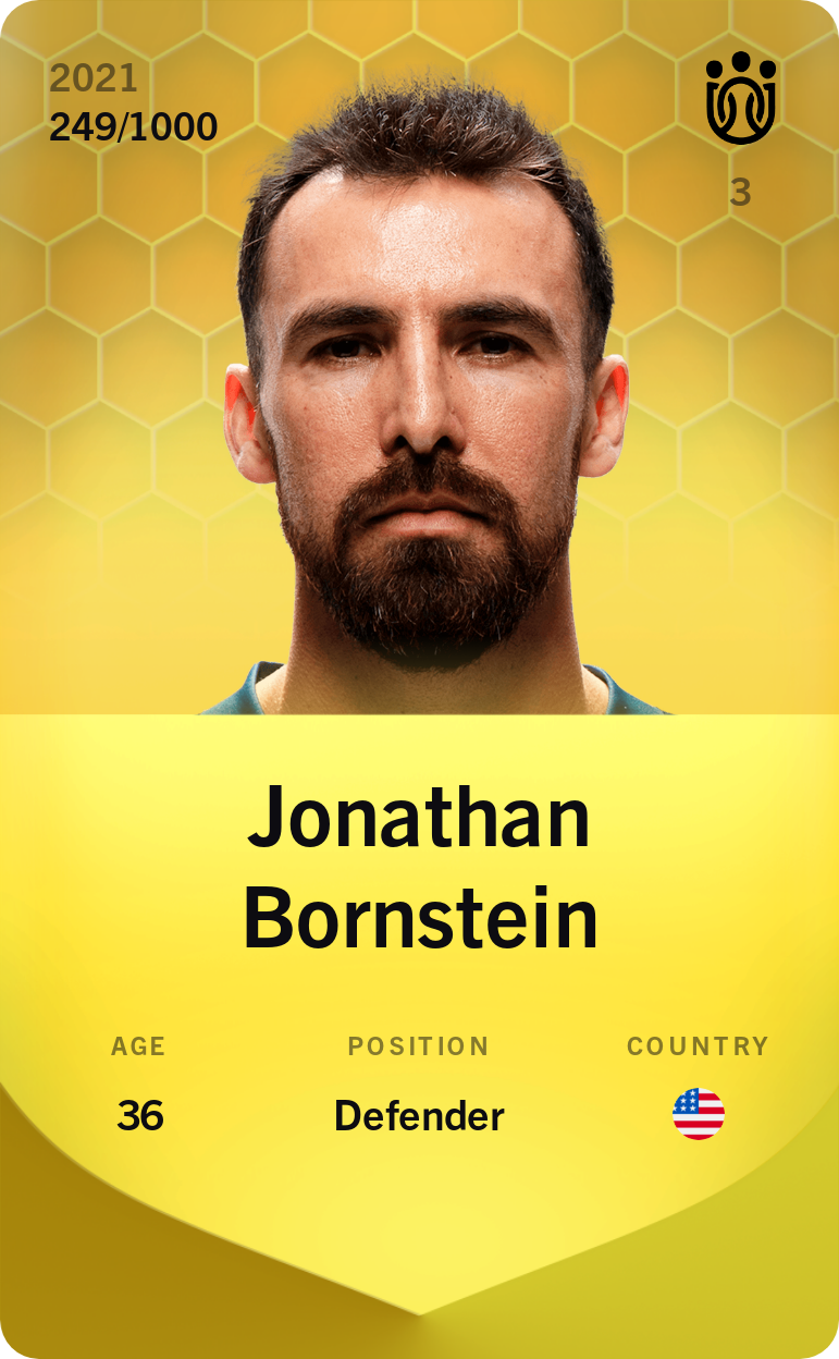 Sorare - Sorare Official - Jonathan Bornstein 2021-22 • Limited 249/1000 - NFT # 3172200183652743185883230132151654967788713249023490738545335467207022966622
