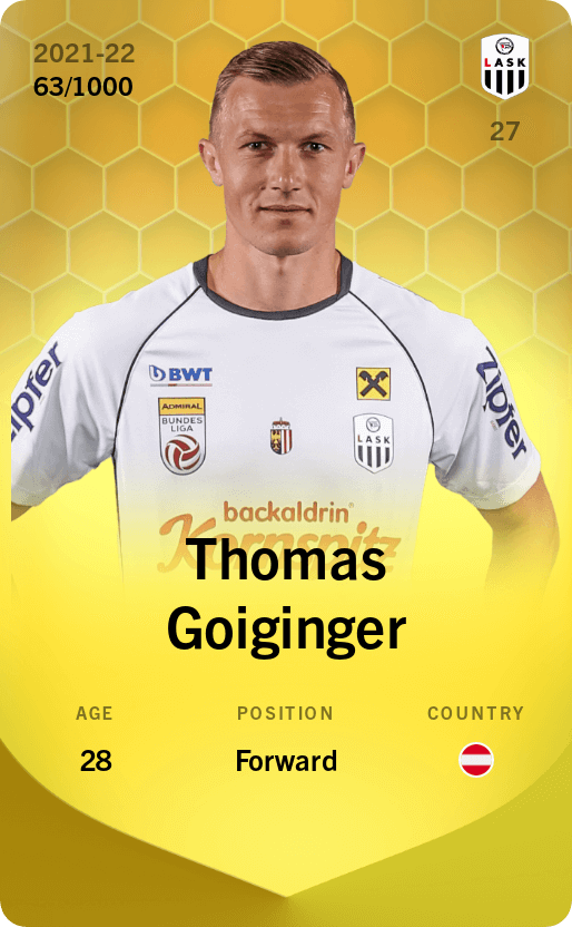 Thomas Goiginger 2021-22 • Limited 63/1000