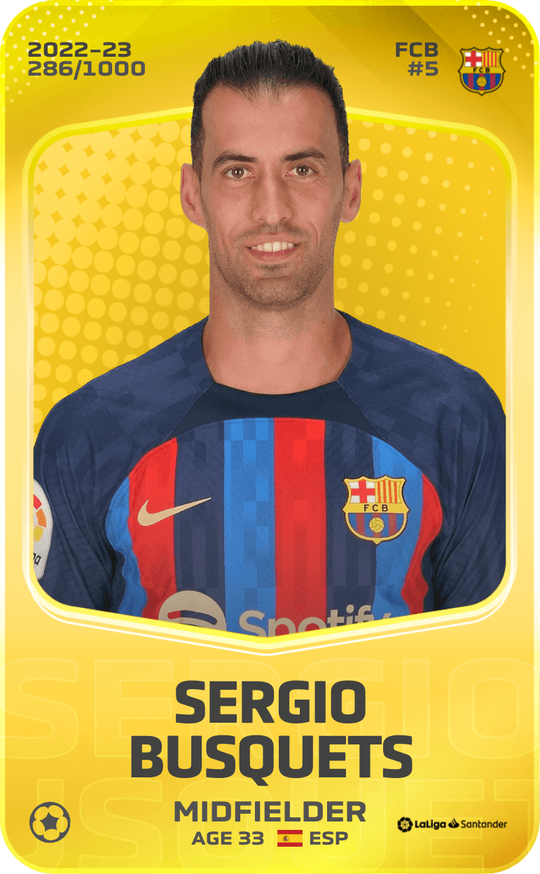 Sergio Busquets 2022-23 • Limited 286/1000