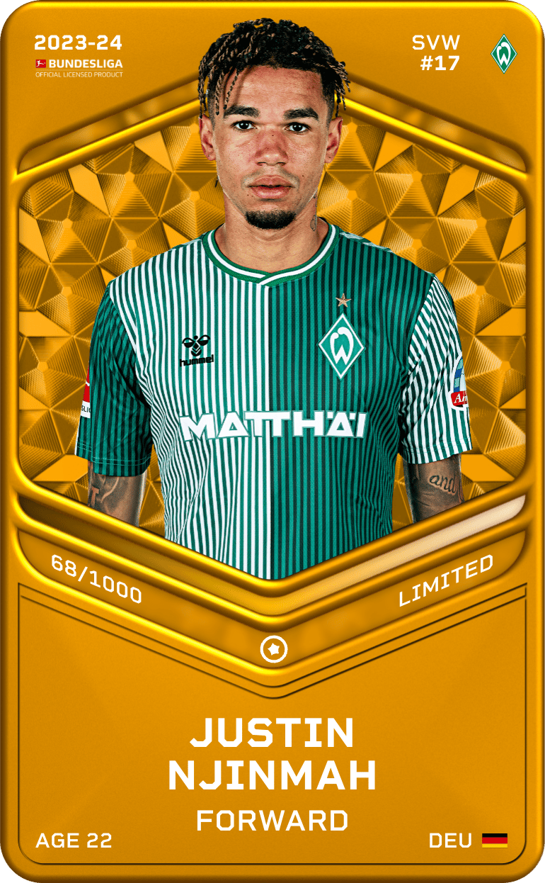 Justin Njinmah 2023-24 • Limited 68/1000