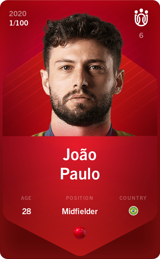 Sorare - Sorare Official - João Paulo 2020-21 • Rare 1/100 - NFT # 66929339686717479667917568173079459703851605448717953983864767104807705310720