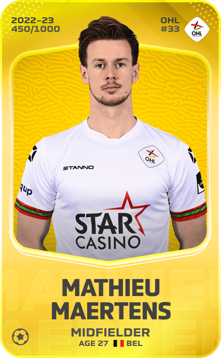 Mathieu Maertens 2022-23 • Limited 450/1000